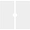 Ekena Millwork Knox Architectural Grade PVC Contemporary Ceiling Medallion, Two Piece, 28"OD x 3"ID x 9 3/4"C x 1"P CMP28KX2-03000 - alternate 3